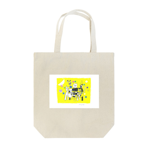 キャット テーブル Tote Bag