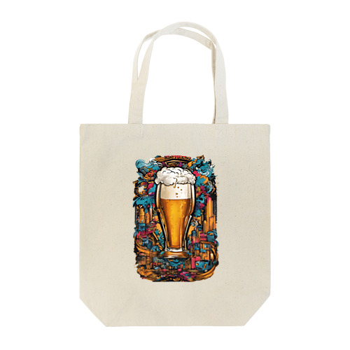 生ビール　デザインTシャツ　アート　グラフィック Tote Bag