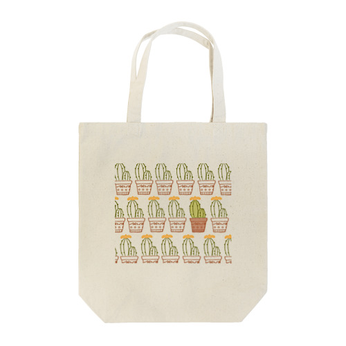 花が咲いたサボテン Tote Bag