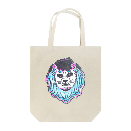 Lion Blue ライオンブルー Tote Bag