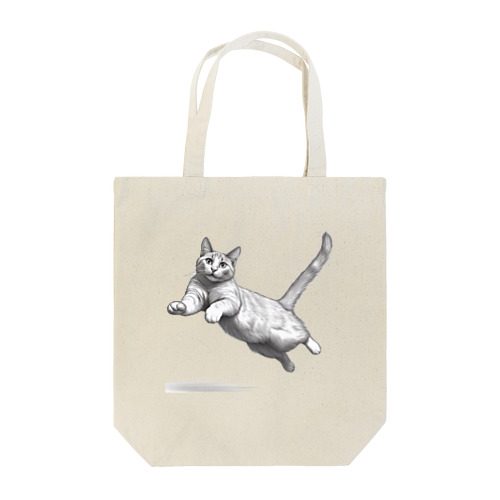 跳ね猫 Tote Bag