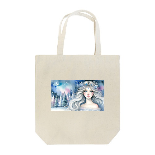 氷の精霊と夜の森の秘密 Tote Bag