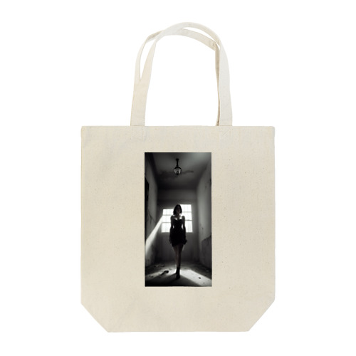a woman in the shadows Tote Bag