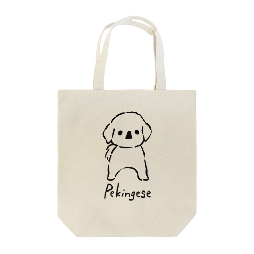 犬っ子ペロ（黒） Tote Bag