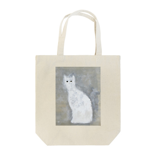 白猫 Tote Bag