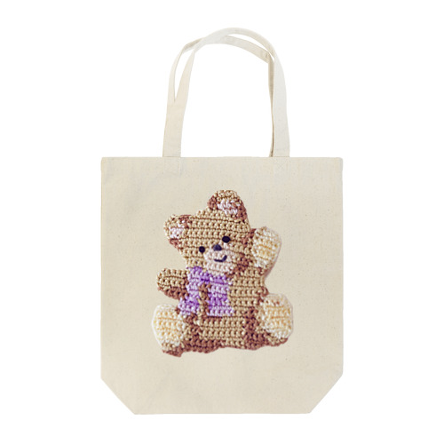 クマさん（紫） Tote Bag