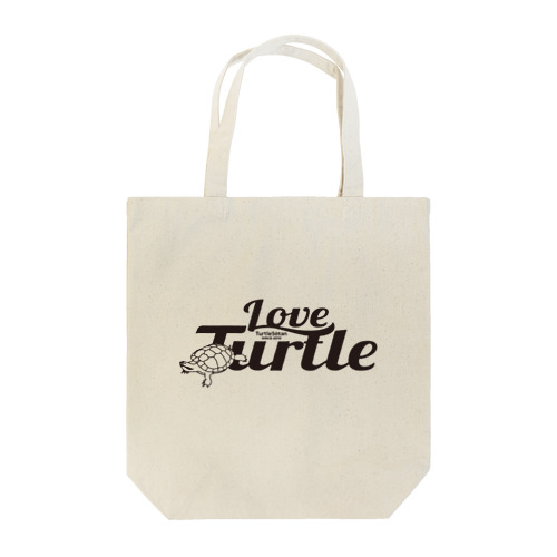 Love Turtel TypeA ブラックロゴ Tote Bag