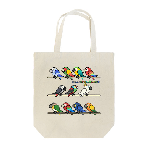 COLORFUL BIRDS Tote Bag