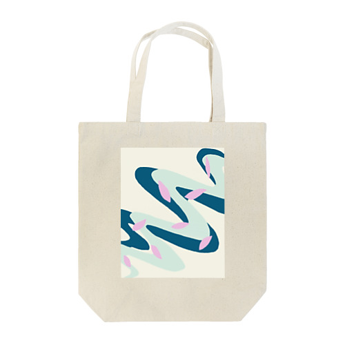 流れる桜 Tote Bag