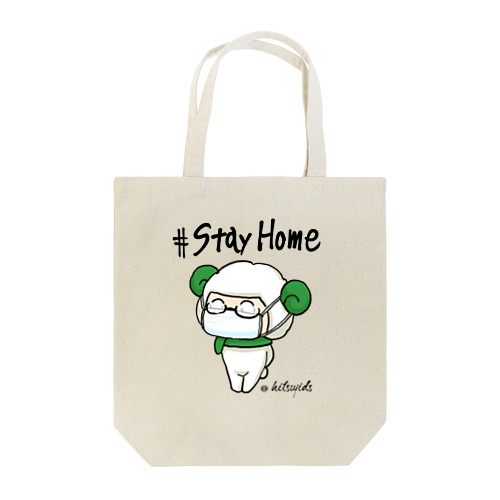 #ひつじです StayHome Tote Bag