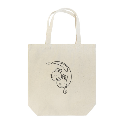 玉うさぎ（モノクロ） Tote Bag