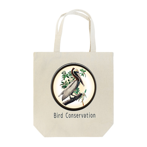 野鳥保護「カッショクペリカン」Bird　Conservasion　 　 トートバッグ