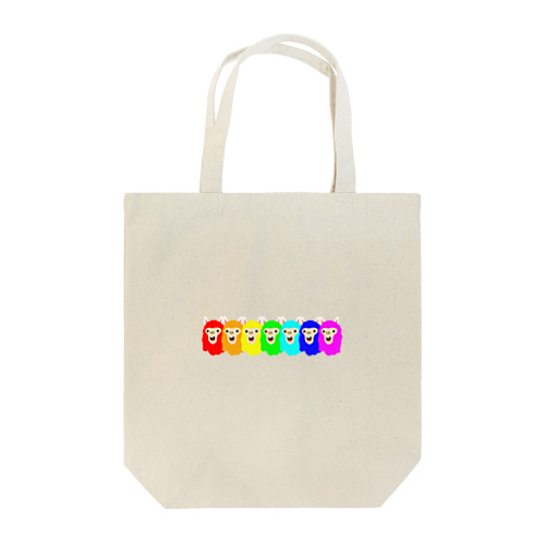 虹色アルパカ Tote Bag