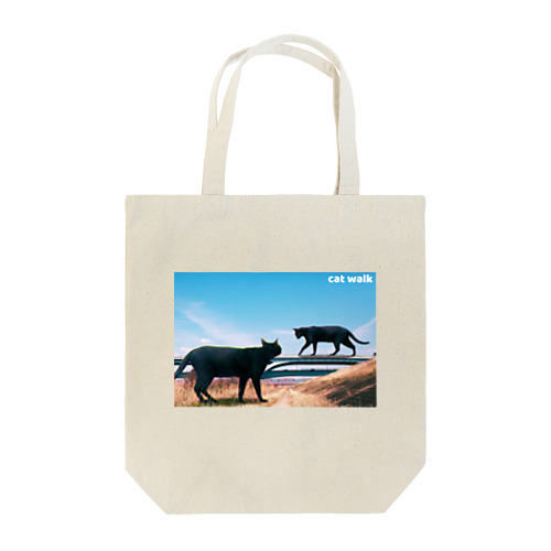 猫が闊歩する風景 Tote Bag