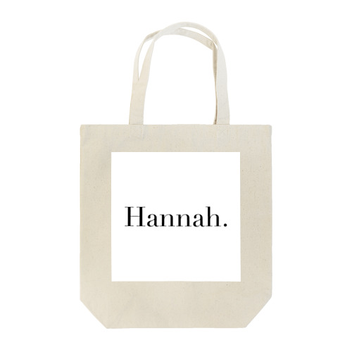 Hannah. Tote Bag
