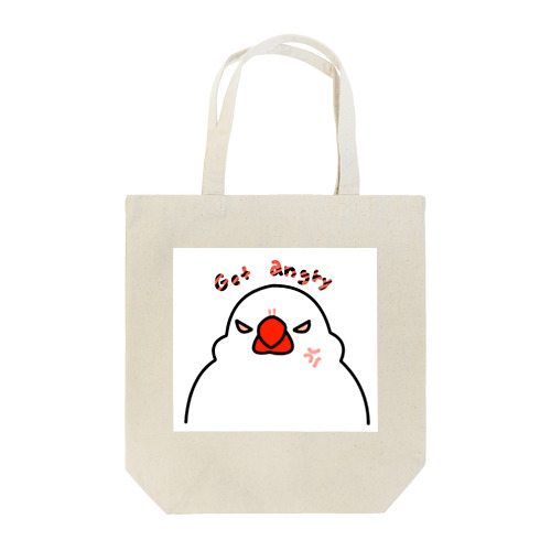 怒りの文鳥 Tote Bag