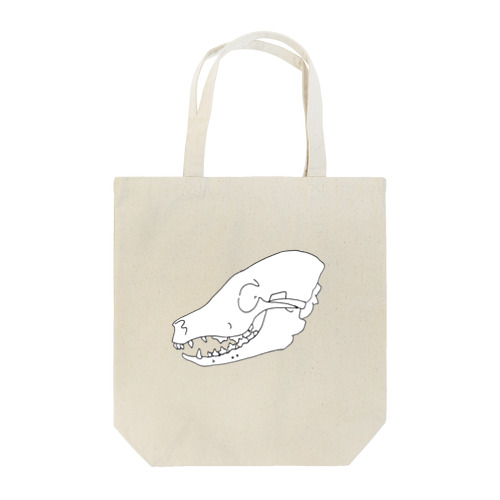 犬　頭蓋骨と下顎骨　右外側面 Tote Bag