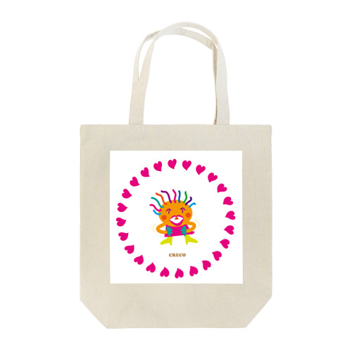 笑いすぎてお腹が痛いクレコちゃん Tote Bag