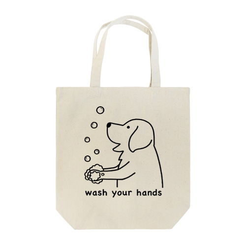 wash hands Tote Bag