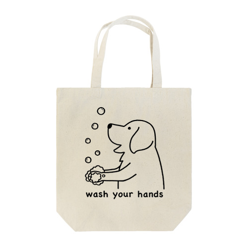 wash hands トートバッグ