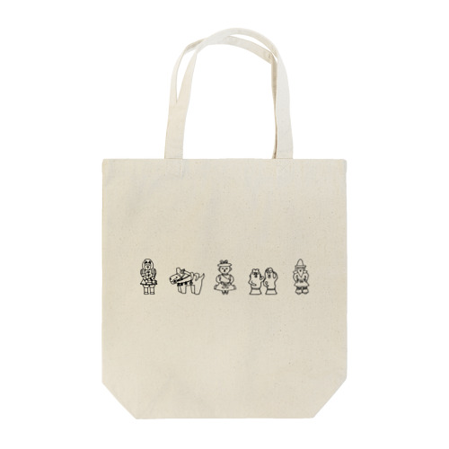 古代史／埴輪 -はにわ- トートバッグ（BK） Tote Bag