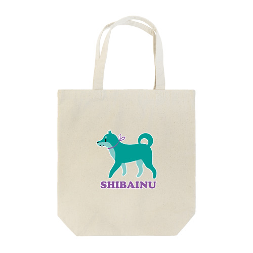 柴犬 グリーン Tote Bag