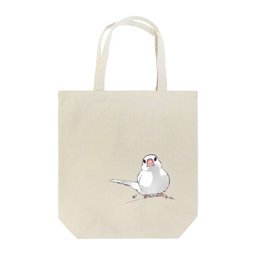 尾曲がり白文鳥 Tote Bag