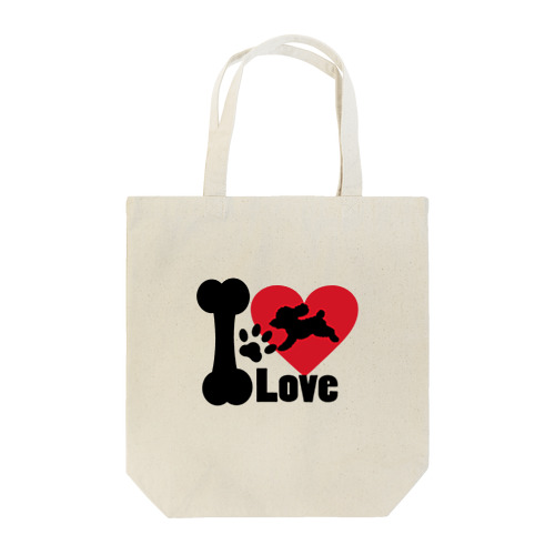 I Loveプードルトートバッグ Tote Bag