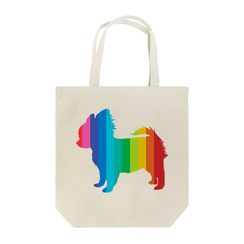 カラフルチワワのシルエット Tote Bag