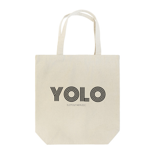YOLO black Tote Bag
