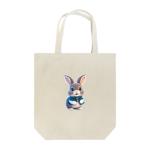 ３Dウサギ Tote Bag