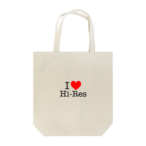 I ♡ Hi-Res （アイ・ラヴ・ハイレゾ） Tote Bag