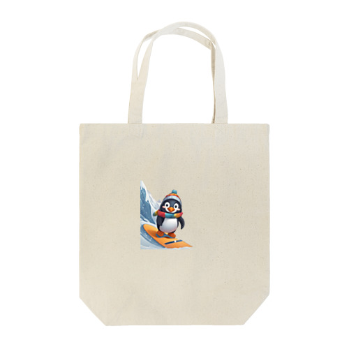 ペンギンの冒険スノーボードパーティ Tote Bag