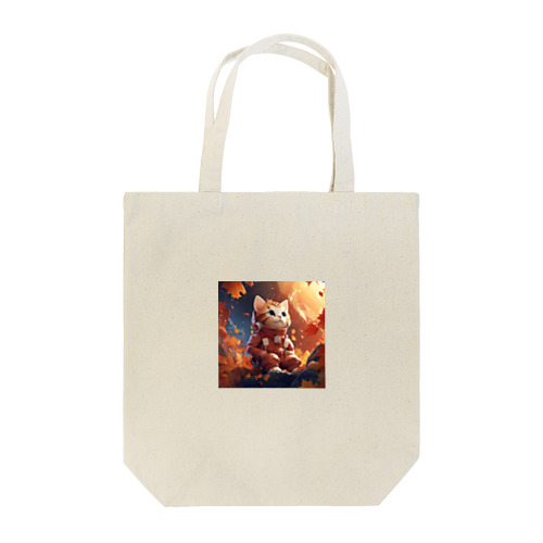 🍁 宇宙猫の秋イラストグッズ 🍁 Tote Bag