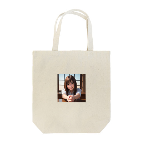 可愛い握手を求める女の子 Tote Bag