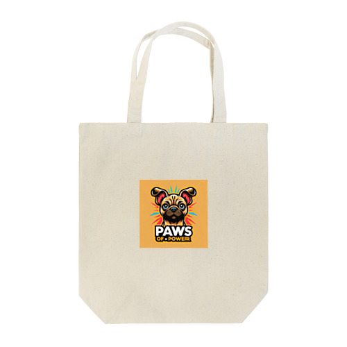 パグチワワ「Paws of Power」 Tote Bag