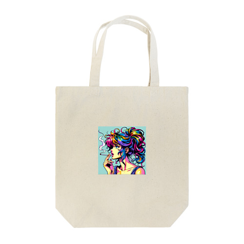 タバコを吸う女性 Tote Bag