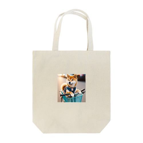 自転車に乗りたいお年頃の柴犬 Tote Bag