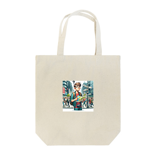 観光客が行き場所をわからなくなっているアピール Tote Bag