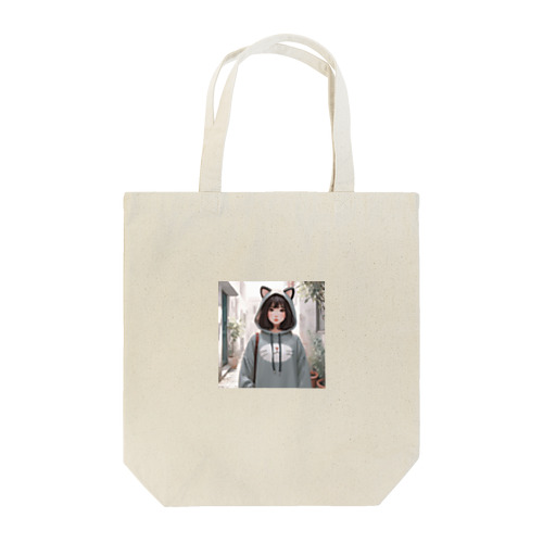 猫パーカーの女の子(7) Tote Bag