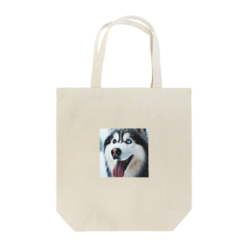 【ユニークな魅力が溢れるオッドアイハスキー！】 Tote Bag