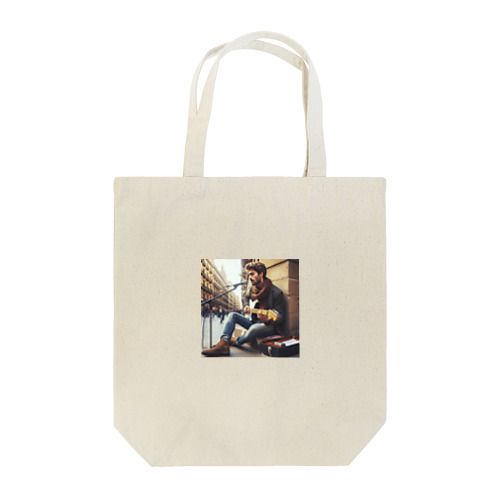 ストリートミュージシャン Tote Bag