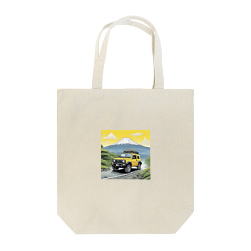 華やかな黄色いスズキジムニー Tote Bag