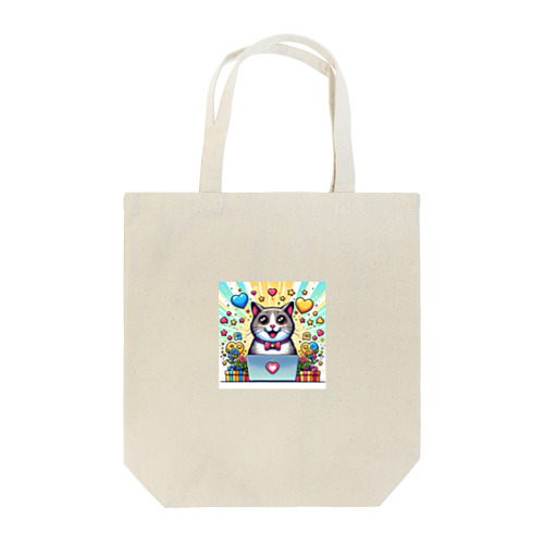 Create_an_illustration_of_a_cat_that_looks_incredi_new Tote Bag