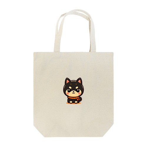 まんまる黒柴 Tote Bag