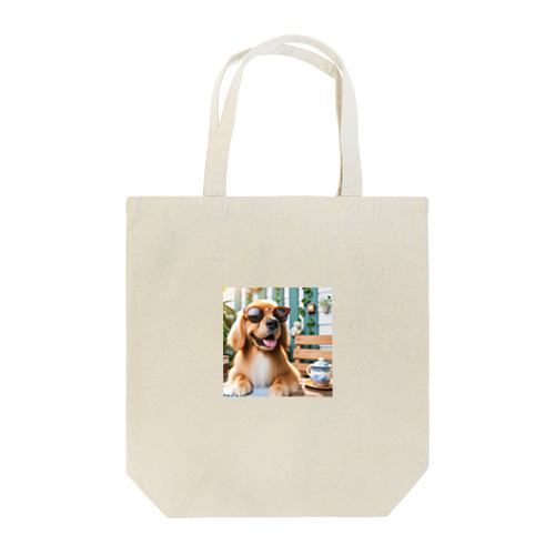 サングラスをかけた、かわいい犬 Marsa 106 Tote Bag