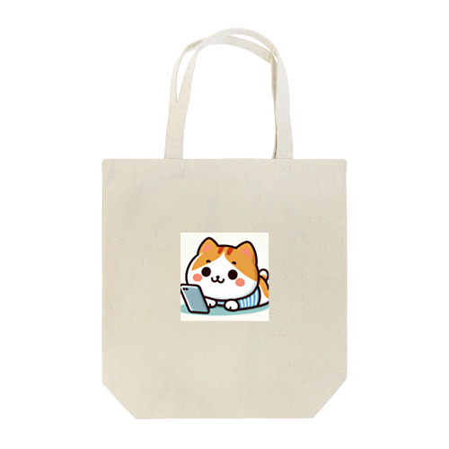 スマホ中毒だにゃあ Tote Bag