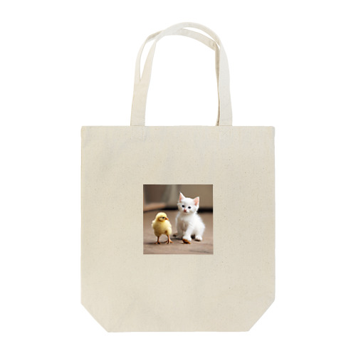 子猫とひよこ Tote Bag