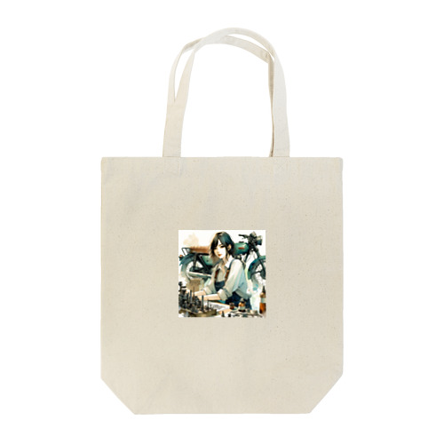 バイク女子サキ Tote Bag