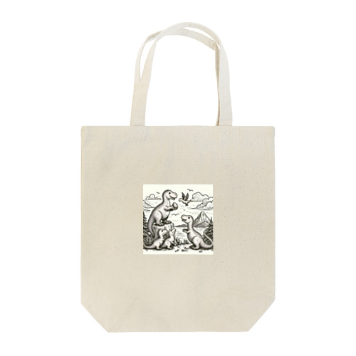 ティラノサウルスの家族 Tote Bag